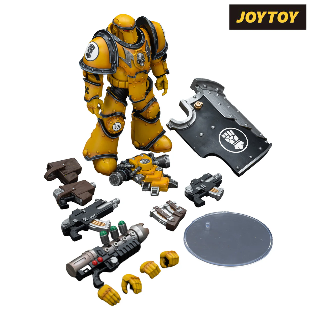 JoyToy Warhammer The Horus Heresy Action Figure - Imperial Fists, Legion MkIII Breacher Squad, Legion Breacher with Graviton Gun (1/18 Scale) - Image 6