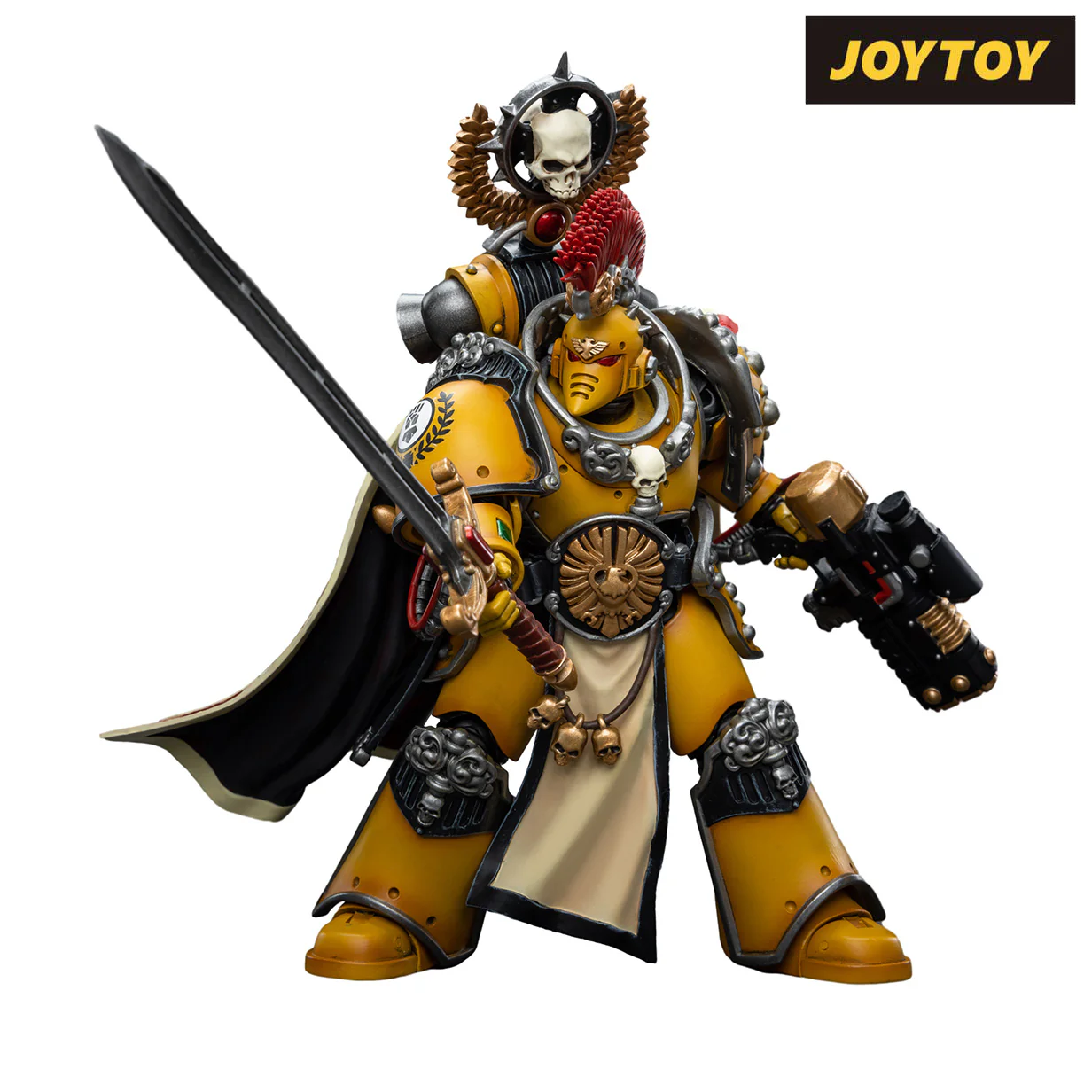 JoyToy Warhammer The Horus Heresy Action Figure - Imperial Fists, Legion Praetor with Power Sword (1/18 Scale) - Image 5