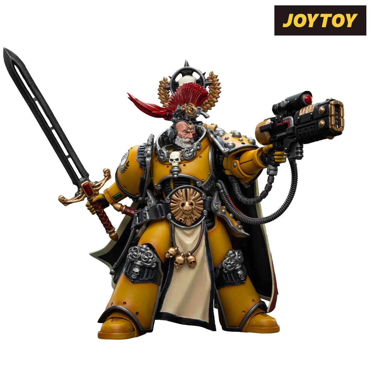 JoyToy Warhammer The Horus Heresy Action Figure - Imperial Fists, Legion Praetor with Power Sword (1/18 Scale) - Image 7