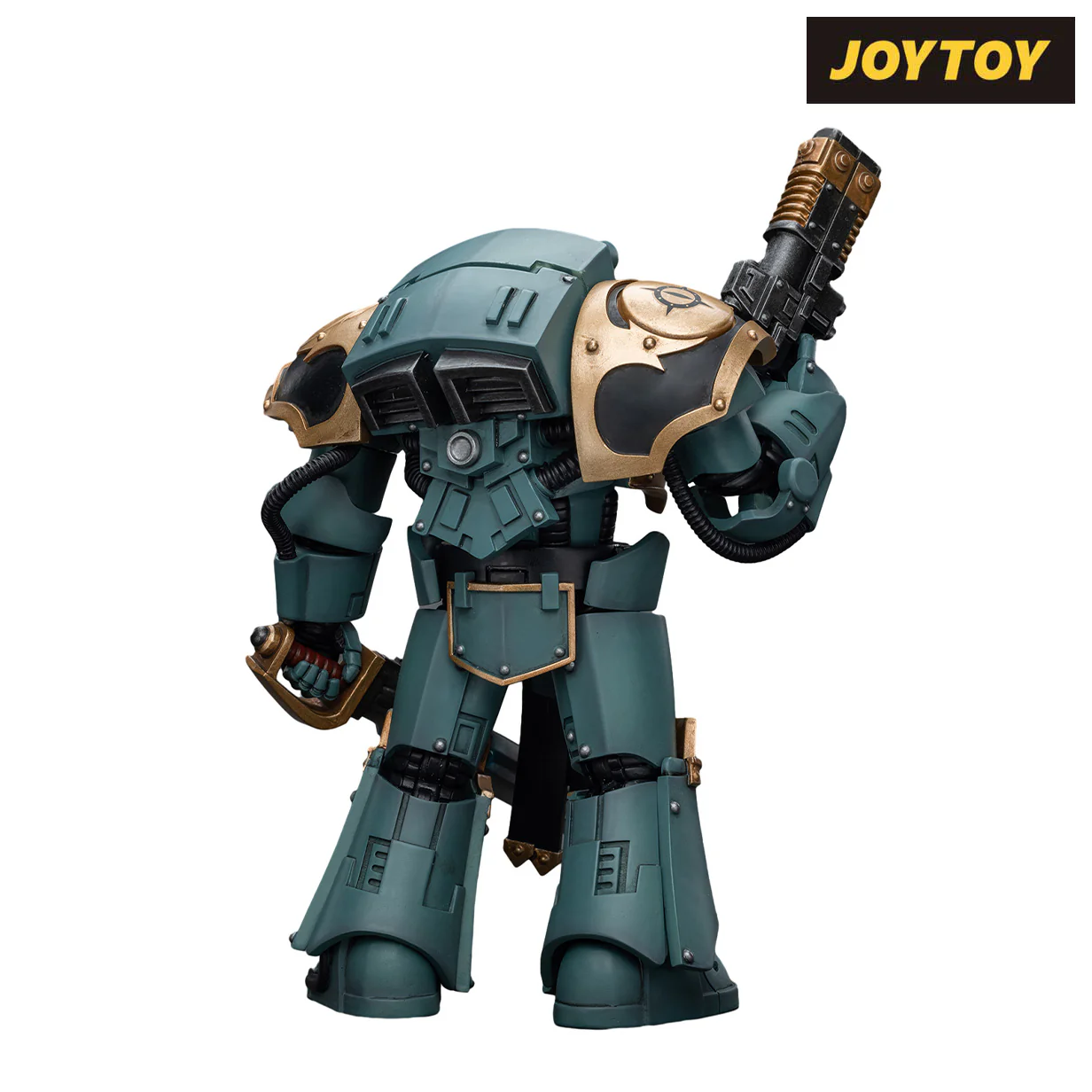 JoyToy Warhammer The Horus Heresy Action Figure - Sons of Horus Tartaros Terminator Squad Sergeant with Volkite Charger and Power Sword (1/18 Scale) Preorder - Image 3