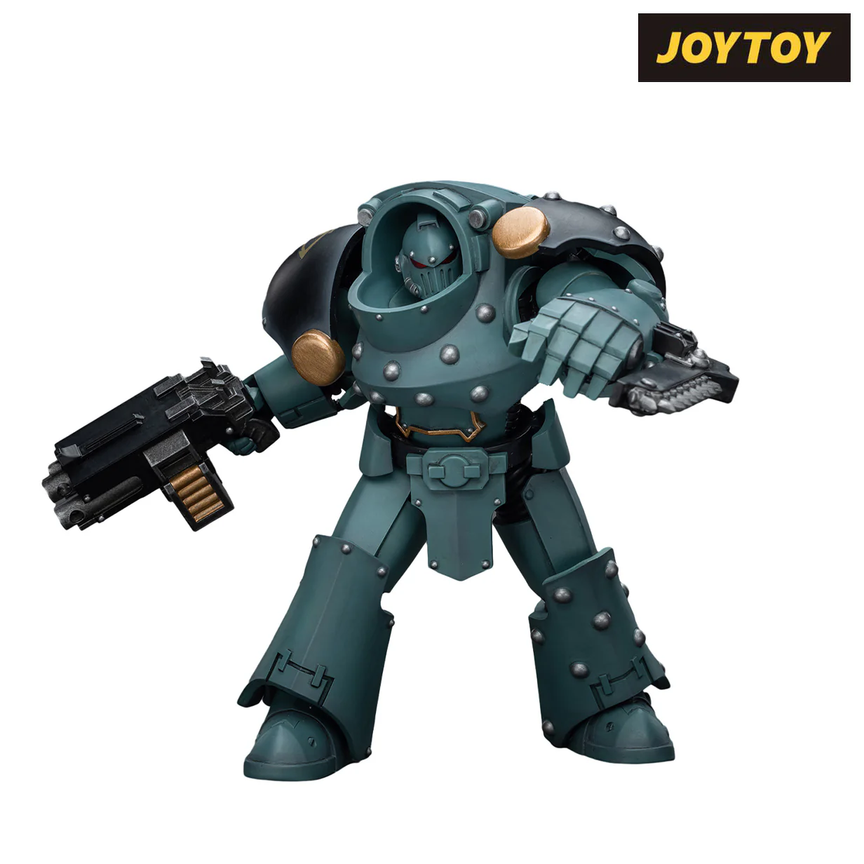 JoyToy Warhammer The Horus Heresy Action Figure - Sons of Horus Tartaros Terminator Squad Terminator with Combi-Bolter and Chainfist (1/18 Scale) Preorder - Image 5