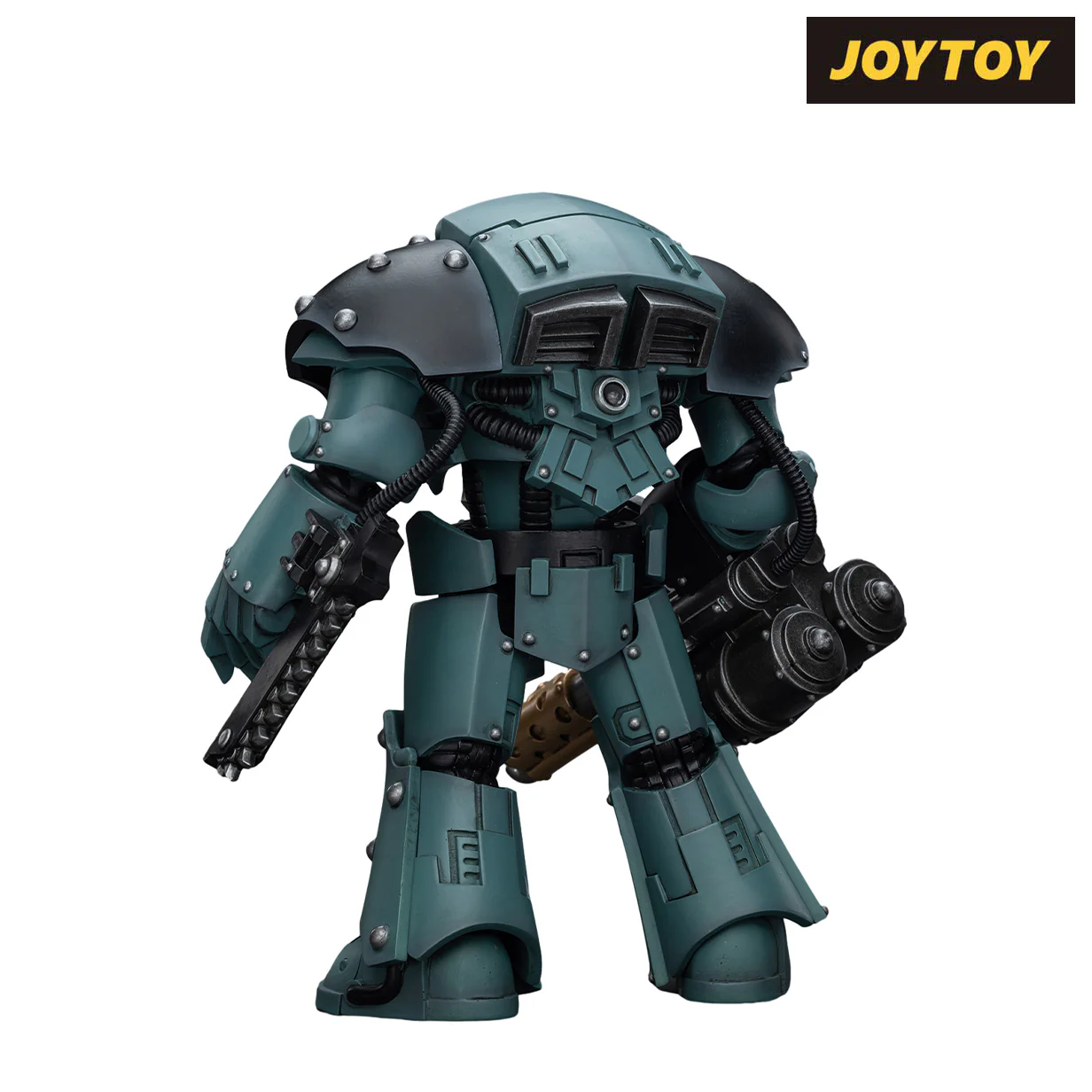 JoyToy Warhammer The Horus Heresy Action Figure - Sons of Horus Tartaros Terminator Squad Terminator with Heavy Flamer and Chainfist (1/18 Scale) Preorder - Image 3
